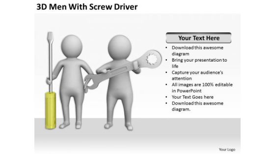 People Business 3d Men With Screw Driver PowerPoint Templates Ppt Backgrounds For Slides People Business 3d Men With Screw Driver PowerPoint Templates Ppt Backgrounds For Slides