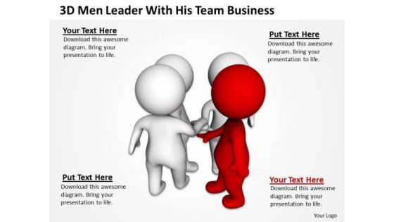 People In Business 3d Men Leader With His Team PowerPoint Theme Templates People In Business 3d Men Leader With His Team PowerPoint Theme Templates