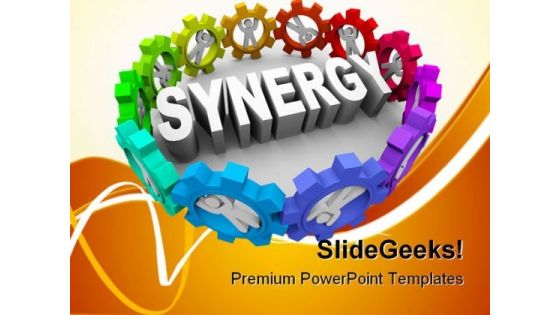 People In Gears Business PowerPoint Templates And PowerPoint Backgrounds 0811