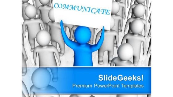 People With One Stand Out For Communication PowerPoint Templates Ppt Backgrounds For Slides 0413 People With One Stand Out For Communication PowerPoint Templates Ppt Backgrounds For Slides 0413