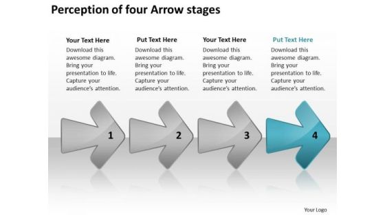 Perception Of Four Arrow Stages How To Design Business Plan PowerPoint Templates Perception Of Four Arrow Stages How To Design Business Plan PowerPoint Templates