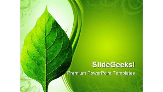 Perfect Leaf Nature PowerPoint Themes And PowerPoint Slides 0511 Perfect Leaf Nature PowerPoint Themes And PowerPoint Slides 0511