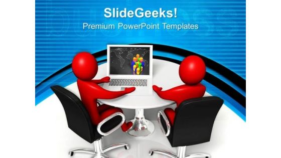 Person At Round Table Business PowerPoint Templates And PowerPoint Themes 0712 Person At Round Table Business PowerPoint Templates And PowerPoint Themes 0712