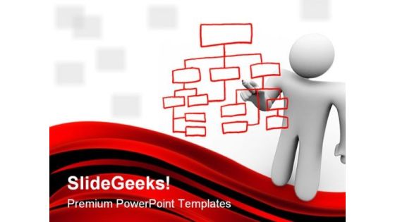 Person Drawing Chart Business PowerPoint Template 1110 Person Drawing Chart Business PowerPoint Template 1110