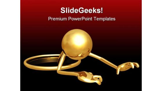 Person In A Hole Metaphor PowerPoint Templates And PowerPoint Backgrounds 0511 Person In A Hole Metaphor PowerPoint Templates And PowerPoint Backgrounds 0511