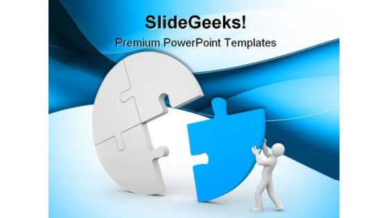 Person Join The Last Puzzle Business PowerPoint Themes And PowerPoint Slides 0411