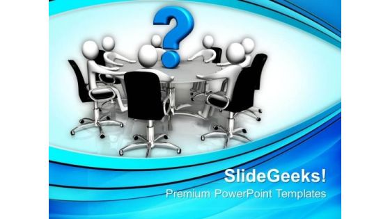 Person Round Table And Question Business PowerPoint Templates And PowerPoint Themes 0612 Person Round Table And Question Business PowerPoint Templates And PowerPoint Themes 0612