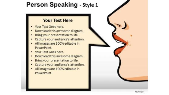 Person Speaking PowerPoint Presentation Slides And Ppt Templates