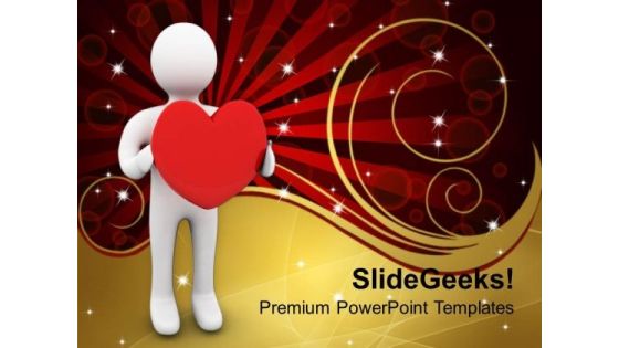 Person With Love Symbol PowerPoint Templates Ppt Backgrounds For Slides 0213 Person With Love Symbol PowerPoint Templates Ppt Backgrounds For Slides 0213