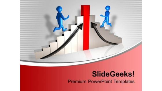 Persons Running Towards Success Competition PowerPoint Templates Ppt Backgrounds For Slides 1212