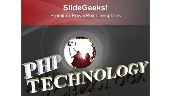 Php Is Best For Web Application PowerPoint Templates Ppt Backgrounds For Slides 0413