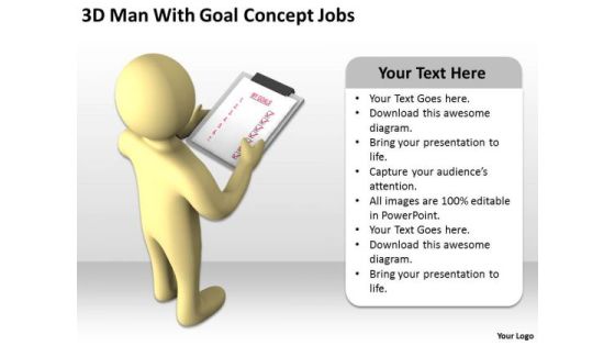 Pictures Of Business Men 3d Man With Goal Concept Jobs PowerPoint Templates Pictures Of Business Men 3d Man With Goal Concept Jobs PowerPoint Templates