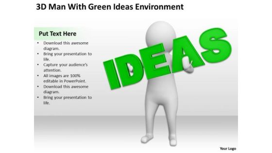 Pictures Of Business Men 3d Man With Green Ideas Environment PowerPoint Templates Pictures Of Business Men 3d Man With Green Ideas Environment PowerPoint Templates