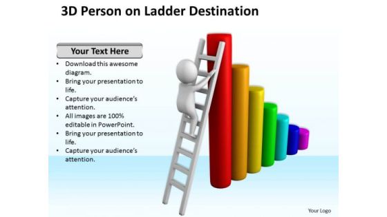 Pictures Of Business Men 3d Person Ladder Destination PowerPoint Slides Pictures Of Business Men 3d Person Ladder Destination PowerPoint Slides