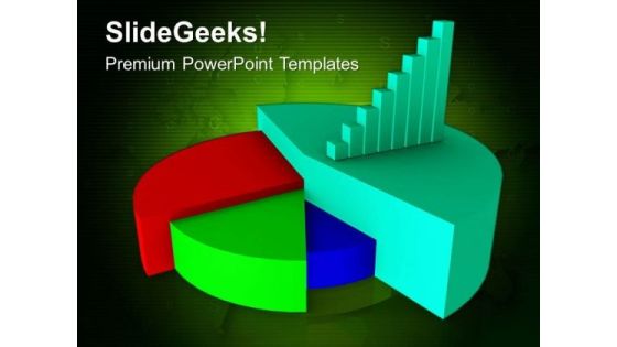 Pie And Progress Bar Diagram Business PowerPoint Templates Ppt Backgrounds For Slides 0413