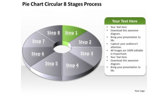 Pie Chart Circular 8 Stages Process Example Of Small Business Plan PowerPoint Slides Pie Chart Circular 8 Stages Process Example Of Small Business Plan PowerPoint Slides