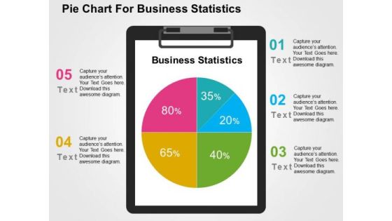 Pie Chart For Business Statistics PowerPoint Template Pie Chart For Business Statistics PowerPoint Template