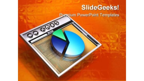 Pie Chart Internet PowerPoint Template 1110 Pie Chart Internet PowerPoint Template 1110