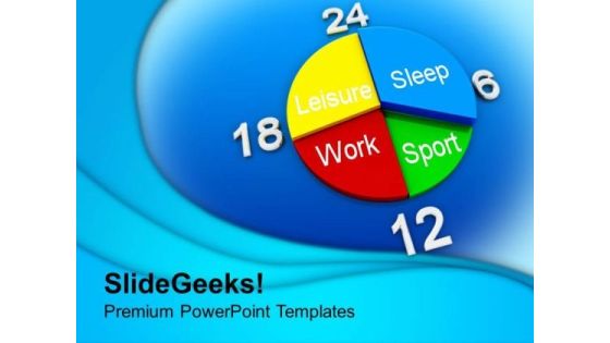 Pie Chart Presenting Weekday Schedule PowerPoint Templates Ppt Backgrounds For Slides 0413 Pie Chart Presenting Weekday Schedule PowerPoint Templates Ppt Backgrounds For Slides 0413