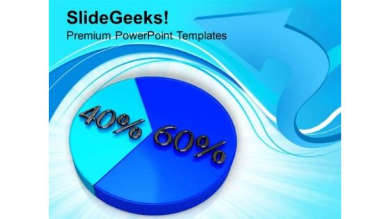 Pie Chart With 60 40 Percentage Marketing PowerPoint Templates Ppt Backgrounds For Slides 0213 Pie Chart With 60 40 Percentage Marketing PowerPoint Templates Ppt Backgrounds For Slides 0213
