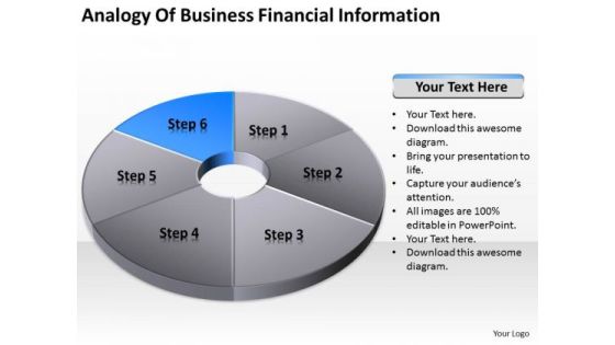 Pie Donut Diagram 6 Stages Ppt Free Downloadable Business Plan Template PowerPoint Templates