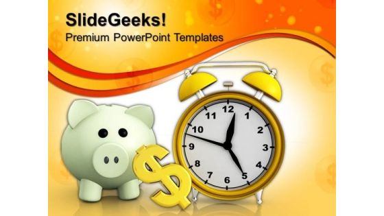 Piggy Bank With A Dollar Currency Business PowerPoint Templates And PowerPoint Themes 1012 Piggy Bank With A Dollar Currency Business PowerPoint Templates And PowerPoint Themes 1012
