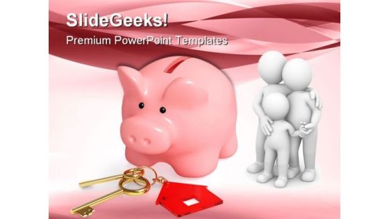 Piggy Bank With House Keys Family PowerPoint Themes And PowerPoint Slides 0511 Piggy Bank With House Keys Family PowerPoint Themes And PowerPoint Slides 0511