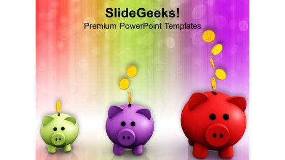 Piggy Banks Increasing In Size Growth PowerPoint Templates Ppt Backgrounds For Slides 0213 Piggy Banks Increasing In Size Growth PowerPoint Templates Ppt Backgrounds For Slides 0213