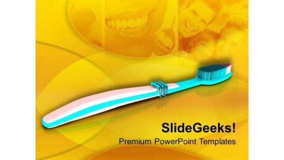 Pink And Blue Tooth Brush PowerPoint Templates Ppt Backgrounds For Slides 0713 Pink And Blue Tooth Brush PowerPoint Templates Ppt Backgrounds For Slides 0713
