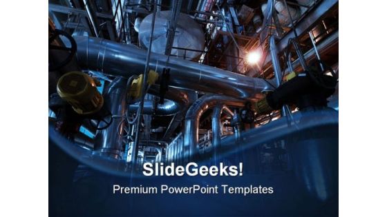 Pipeline Industrial PowerPoint Template 0810 Pipeline Industrial PowerPoint Template 0810