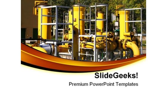 Pipeline Industrial PowerPoint Templates And PowerPoint Backgrounds 0211