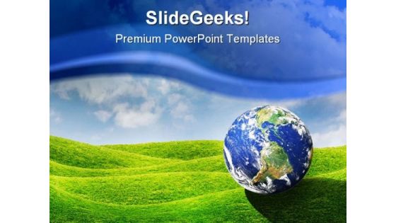 Planet Earth Globe PowerPoint Template 0910 Planet Earth Globe PowerPoint Template 0910