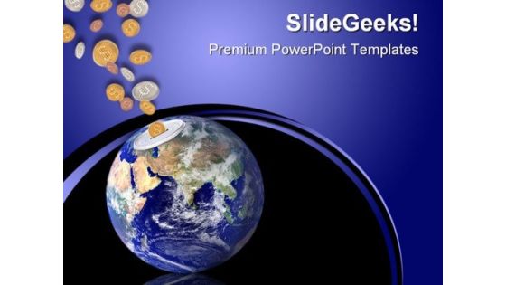 Planet Earth With Falling Coins Global PowerPoint Themes And PowerPoint Slides 0511 Planet Earth With Falling Coins Global PowerPoint Themes And PowerPoint Slides 0511