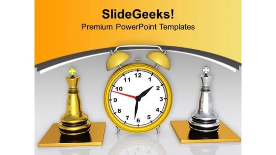 Play Chess With Limited Time PowerPoint Templates Ppt Backgrounds For Slides 0513