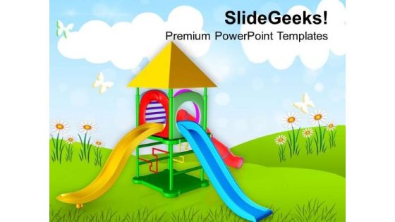 Play Ground For Kids Playing PowerPoint Templates Ppt Backgrounds For Slides 0613