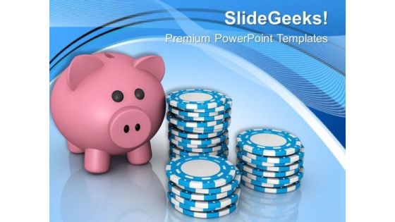 Play Pokar And Earn Money PowerPoint Templates Ppt Backgrounds For Slides 0613