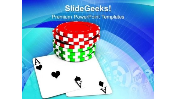 Play Poker With Playing Cards PowerPoint Templates Ppt Backgrounds For Slides 0513 Play Poker With Playing Cards PowerPoint Templates Ppt Backgrounds For Slides 0513