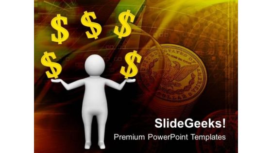 Playing With Money Successful Business PowerPoint Templates Ppt Backgrounds For Slides 0713