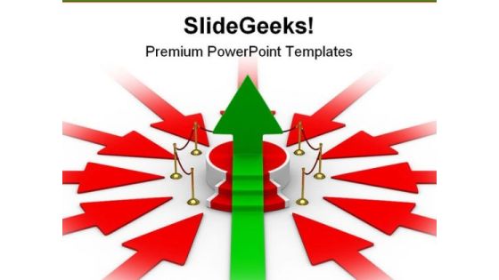 Podium Arrow Business PowerPoint Backgrounds And Templates 0111 Podium Arrow Business PowerPoint Backgrounds And Templates 0111