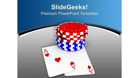Poker Chips For Casino Game Theme PowerPoint Templates Ppt Backgrounds For Slides 0513 Poker Chips For Casino Game Theme PowerPoint Templates Ppt Backgrounds For Slides 0513
