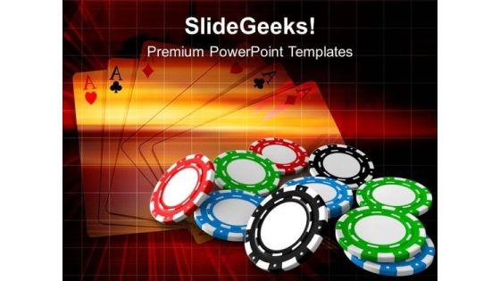 Poker Chips For Gambling Game PowerPoint Templates Ppt Backgrounds For Slides 0513 Poker Chips For Gambling Game PowerPoint Templates Ppt Backgrounds For Slides 0513