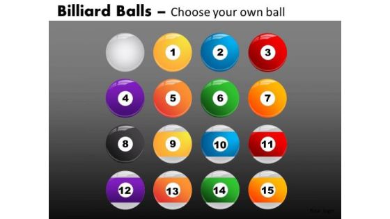 Pool Balls PowerPoint Graphics