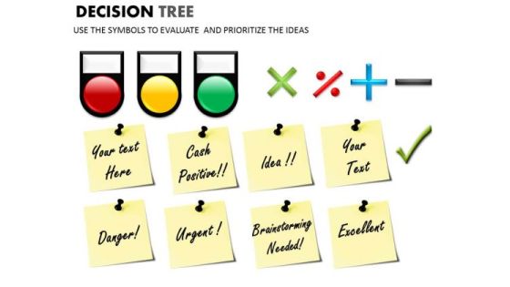 Post It Notes PowerPoint Slides To Evaulate And Prioritize Ideas