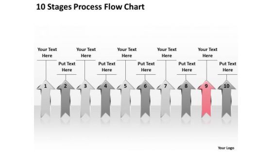 PowerPoint Arrows 10 Stages Process Flow Chart Ppt 9 Slides PowerPoint Arrows 10 Stages Process Flow Chart Ppt 9 Slides