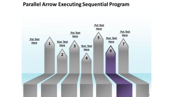 PowerPoint Arrows Parallel Executing Sequential Program Slides PowerPoint Arrows Parallel Executing Sequential Program Slides