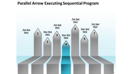 PowerPoint Arrows Parallel Executing Sequential Program Templates PowerPoint Arrows Parallel Executing Sequential Program Templates