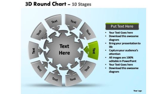 PowerPoint Backgrounds Chart Pie Chart With Arrows Ppt Slide PowerPoint Backgrounds Chart Pie Chart With Arrows Ppt Slide