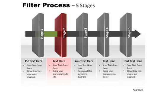 PowerPoint Backgrounds Education Filter Process Ppt Slide Designs