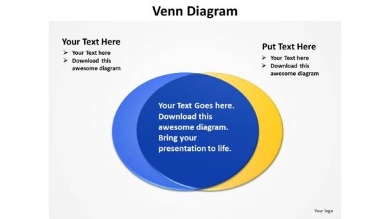 PowerPoint Backgrounds Process Venn Diagram Ppt Template