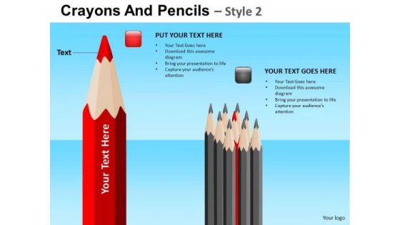 PowerPoint Business Education Leadership Sharpest Pencil Pack Ppt Slides
